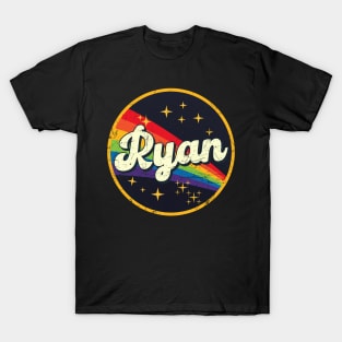 Ryan // Rainbow In Space Vintage Grunge-Style T-Shirt